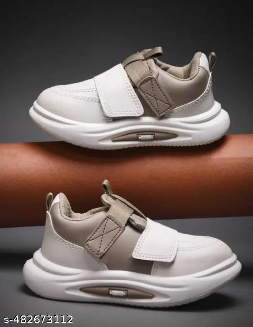 GenZpro Premium White and Brown Shoe