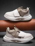 GenZpro Premium White and Brown Shoe