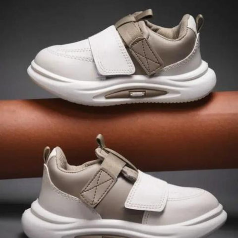 GenZpro Premium White and Brown Shoe