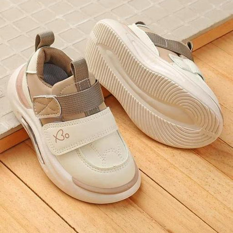 GenZpro Premium White and Brown Shoe